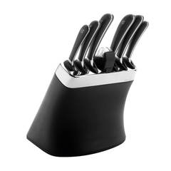 Набор 6 ножей и точилка в подставке, Signature Knife, Robert Welch