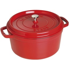 Кокот круглый, 8,35 л, 30 см,  вишневый, La Cocotte, Staub