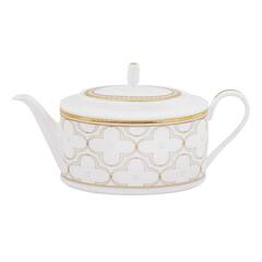 Чайник Noritake Трефолио, золотой кант 1,3 л, фарфор костяной
