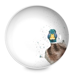 Тарелка для пасты "Забавная фауна. Утка", 22см, RWC WN4341-XB-Duck, Великобритания, Wrendale Designs, Royal Worcester