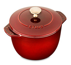 Кокот для риса из чугуна 1,5 л, 16 см, гранатовый, La Cocotte, Staub