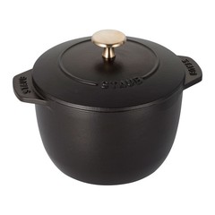 Кокот Staub, чугунный, объем 1.5 л, диаметр 16 см, черный