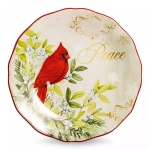 Тарелка закусочная 23 см Certified Int. Красочная зима, Мир