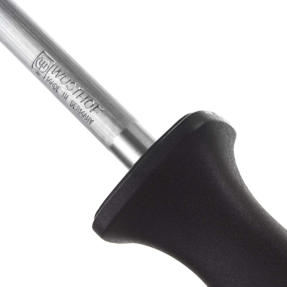 Мусат с кольцом с заточкой из стали 4463/23, длина лезвия 23 см, Sharpening steel, Wuesthof