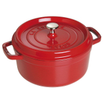 Этикет: Кокот круглый, 3,8 л, 24 см, вишневый, La Cocotte, Staub