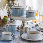 Молочник Noritake Богарт платиновый 300 мл, фарфор костяной