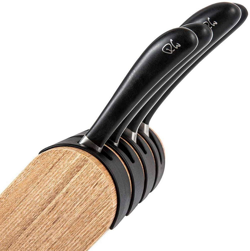 Набор из 4 кухонных ножей в подставке из ясеня, Signature Knife, Robert Welch