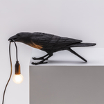 Настольная лампа Bird Playing Black, Bird Lamp, Seletti