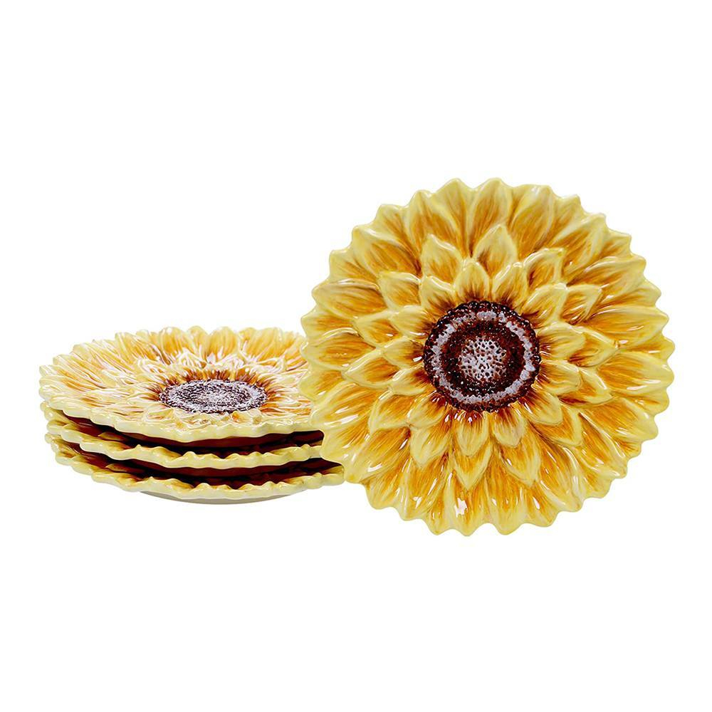 Тарелка десертная Подсолнух 21,5 см Certified Int. Солнечный сад