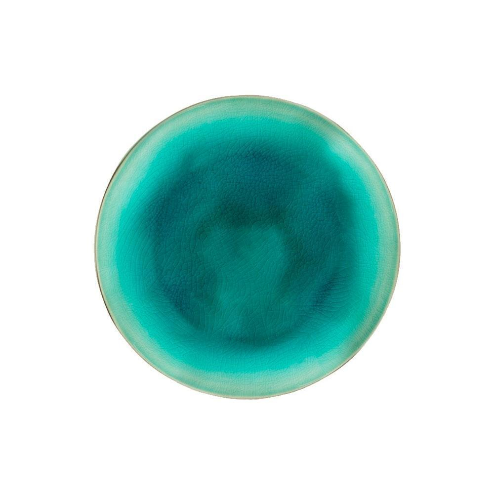 Тарелка салатная 21,6 см Costa Nova Riviera Azur голубая