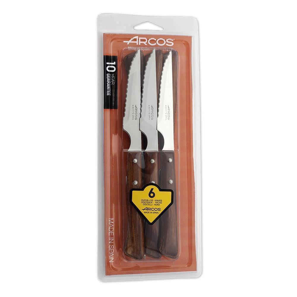 Набор столовых ножей для стейка, 6 шт, 110 мм, Steak Knives, Arcos