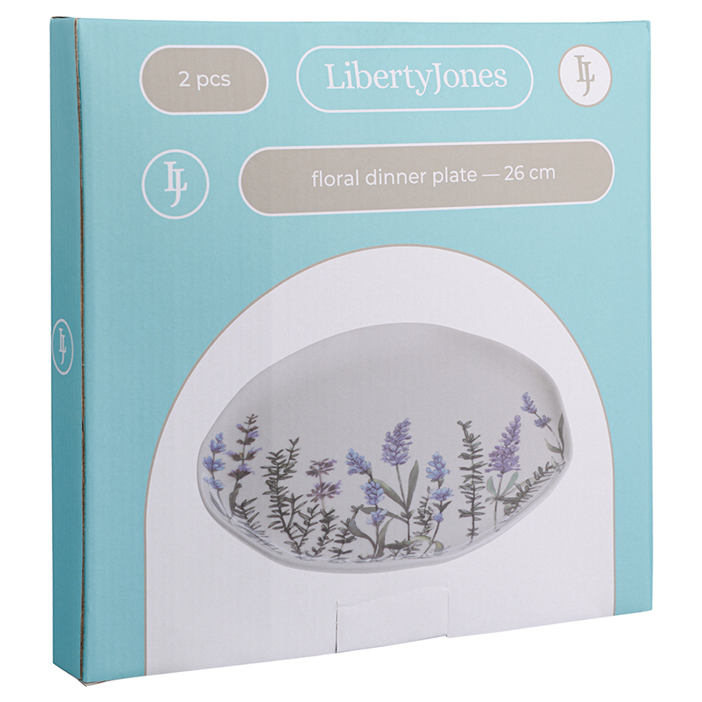 Набор тарелок Floral, 26 см, 2 шт., Liberty Jones