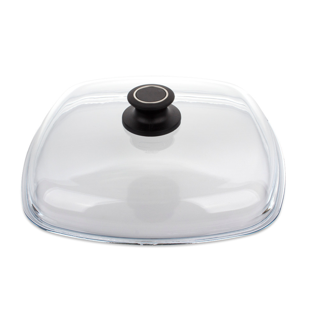 Крышка стеклянная квадратная для посуды AMTE28, 28x28 см, Glass Lids, AMT Gastroguss в интернет-магазине качественной поуды Этикет