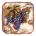 Тарелка десертная Синий виноград 21,5 см Certified Int. Секреты Виноделов