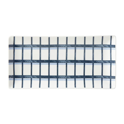 Блюдо сервировочное 34 см, прямоугольное, фарфор, LEN880249, Azzurro, Lenox