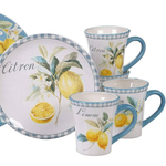 Тарелка закусочная 23 см Certified Int. Лимоны-1