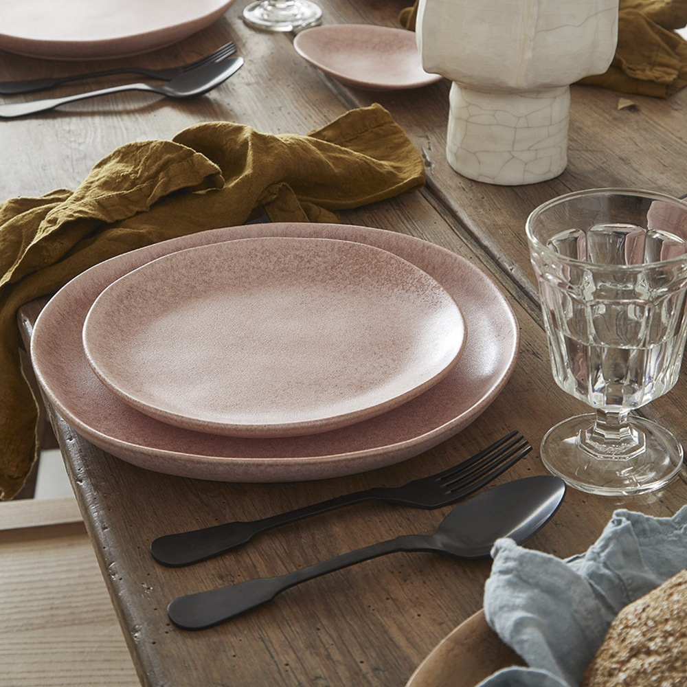 Тарелка обеденная 28 см Costa Nova Livia розовая