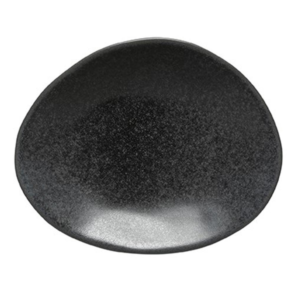 Тарелка десертная 15,4х12 см Costa Nova Livia Matte Black черная