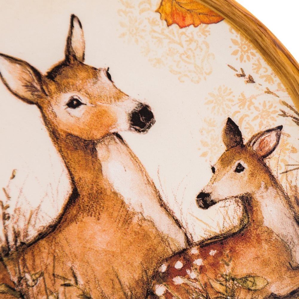 Тарелка хлебная Косули 15 см Certified Int. Сосновый лес