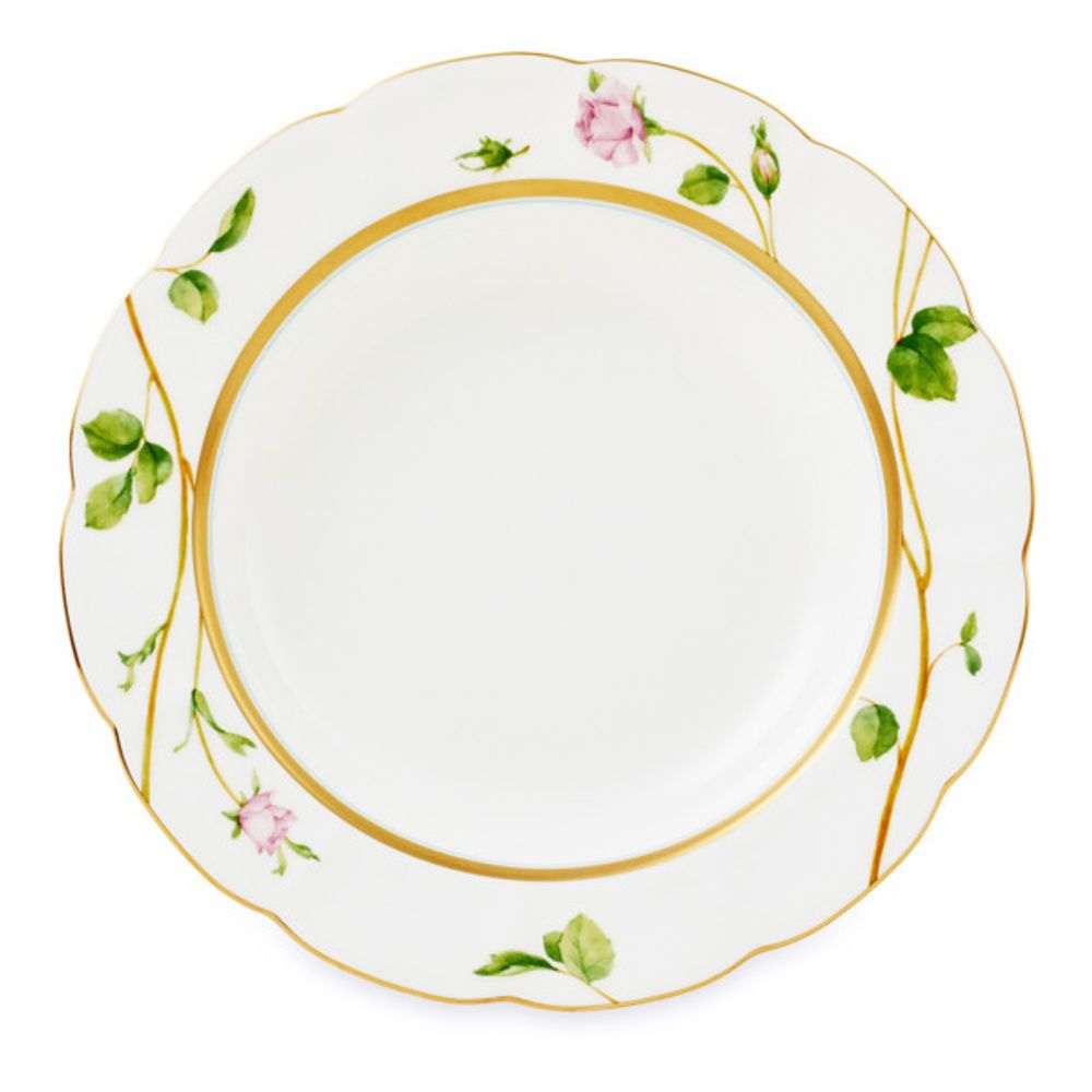 Тарелка суповая Narumi Цветущая Роза 23 см, фарфор костяной