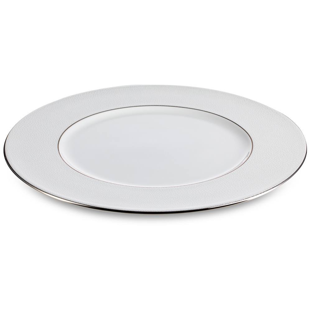 Тарелка обеденная Narumi Белый жемчуг 27 см, фарфор костяной