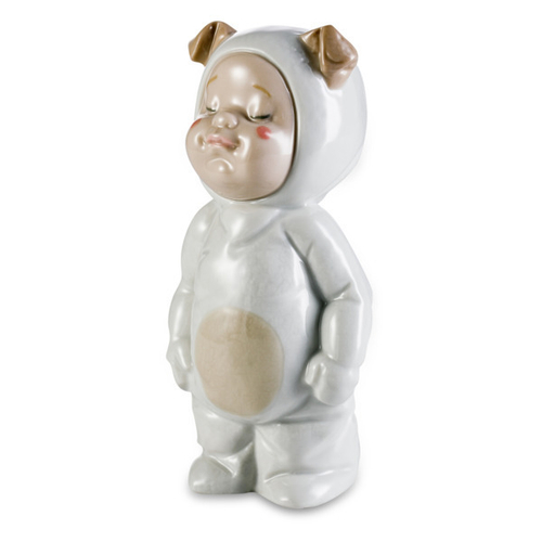 Фигурка NAO Щенячья пижамка 14х7х6 см, фарфор