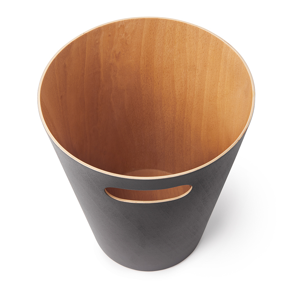 Корзина для мусора Woodrow серая, Umbra