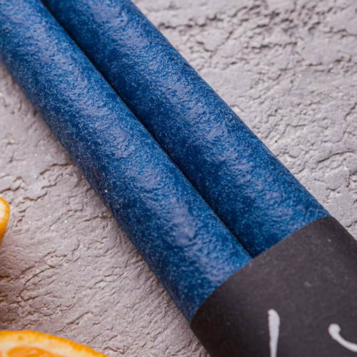 Набор свечей, 30 см, 2 шт, темно-синий, Рустик, Luz Your Senses