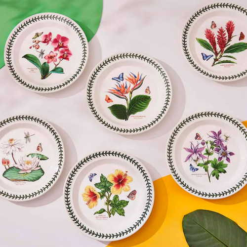 Набор тарелок обеденных 6 шт, 26,5 см, Portmeirion "Ботанический сад. Экзотические цветы"
