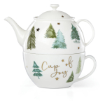 Набор чайный Эгоист на 1 персону: чайник и чашка, фарфор, LEN885855, Волшебный лес, Lenox