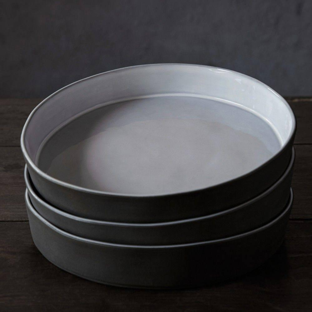 Тарелка суповая 23,7 см 930 мл Costa Nova Lagoa Eco Gres белая