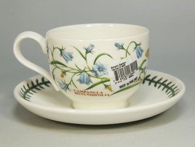 Чашка чайная с блюдцем Portmeirion "Ботанический сад. Колокольчик" 200мл
