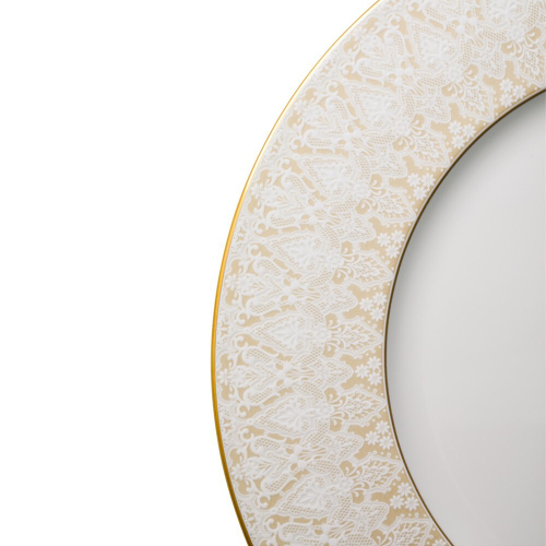 Тарелка пирожковая Narumi Аврора Шампань 16 см, фарфор костяной