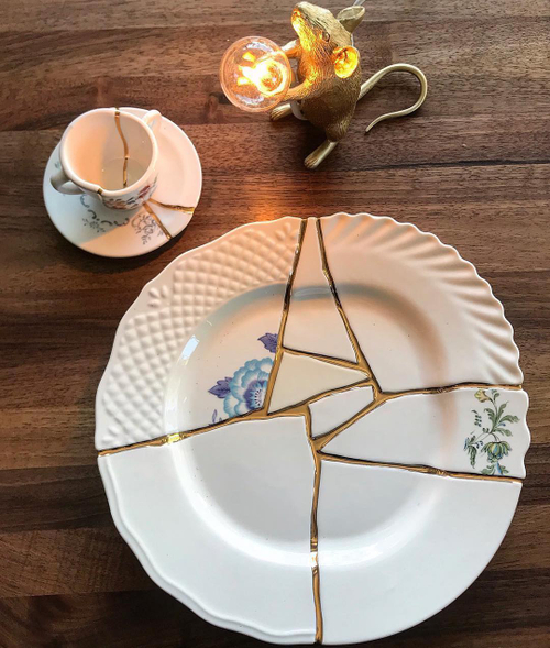Тарелка 27,5 см, Kintsugi, Seletti (09613)