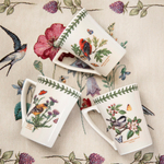 Кружки керамические для чая и кофе с изображением птиц из коллекции Ботанический сад от английского бренда Portmeirion