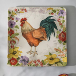 Тарелка пирожковая квадратная 15х15 см Certified Int. Петушки на лугу-2