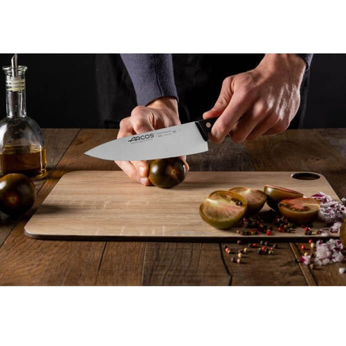 Поварской нож «Шеф» 17 см. из кованой нержавеющей стали, черный, Universal, Arcos