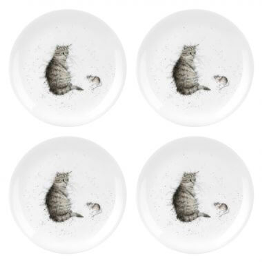 Закусочная тарелка "Забавная фауна. Кот и мышь", 20 см, Royal Worcester