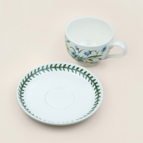 Чашка чайная с блюдцем Portmeirion "Ботанический сад. Колокольчик" 280мл