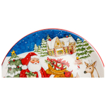 Тарелка закусочная "Коробки с подарками" 23 см, Мастерская Санта-Клауса, Certified International