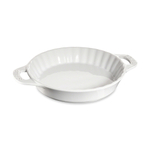 Форма для пирога керамическая эмалированная 40511-169, 28 см, цвет белый, Staub
