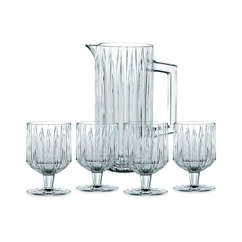 Набор для напитков из 4 хрустальных бокалов и кувшина, Jules, Nachtmann