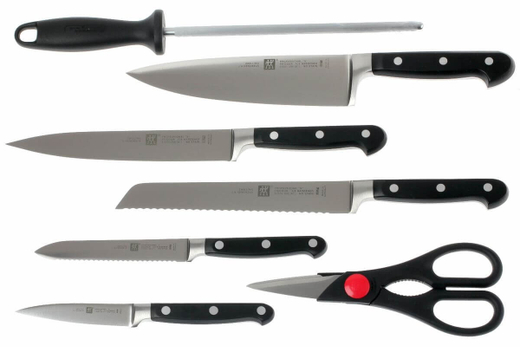 Набор ножей 8 предметов в подставке,  Professional "S", Zwilling