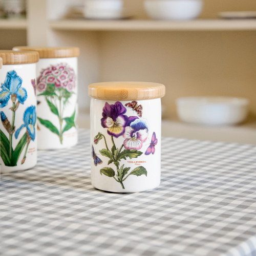 Банка для хранения герметичная Portmeirion Ботанический сад.Анютины глазки 14см, фарфор
