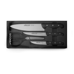 Набор кухонных ножей 3 шт и ножниц, черный, 152600, Maitre, Arcos