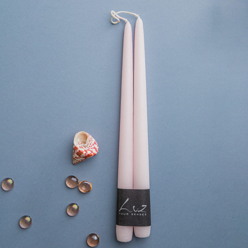 Набор свечей, 30 см, 2 шт, земляничный лед, Рустик, Luz Your Senses