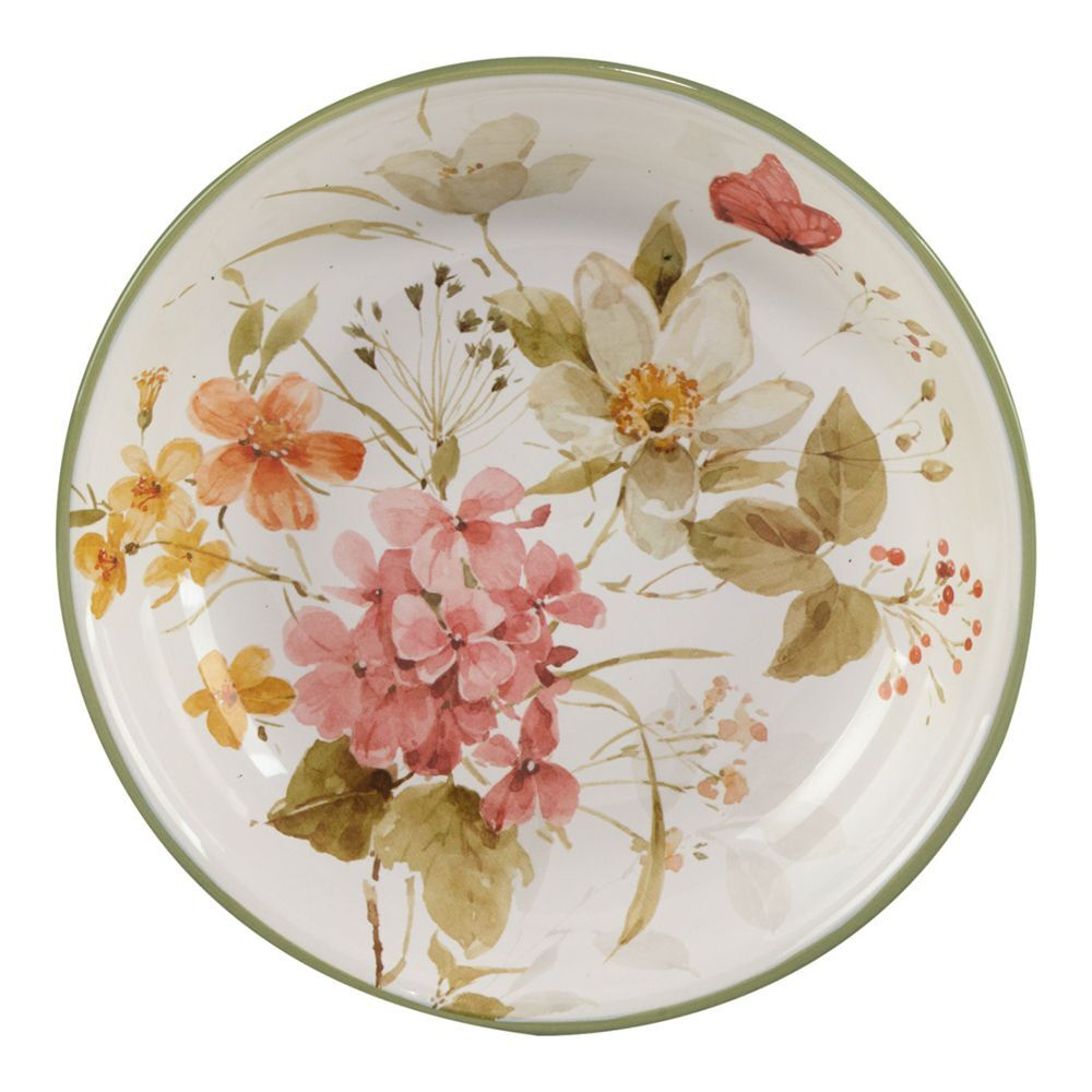 Тарелка суповая 23 см Certified Int. Песня природы, «Флоксы»
