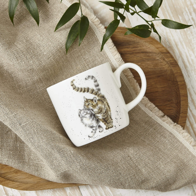 Фарфоровая кружка для кофе и чая "Забавная фауна. Коты", 310 мл, Royal Worcester