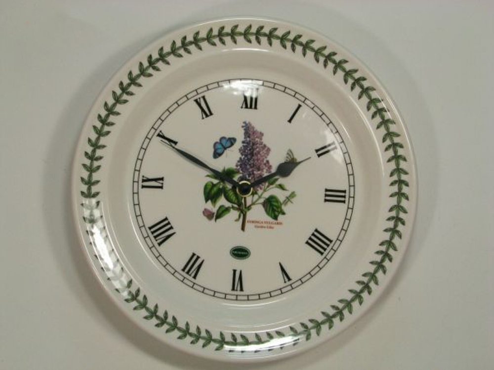 Часы настенные Portmeirion "Ботанический сад. Сирень" 25см