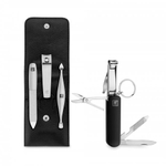 Маникюрный набор 3 пр. и мультитул брелок TWINOX черный, Zwilling